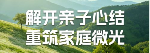 解开亲子心结，重筑家庭微光｜青少年心理常见疑问解答
