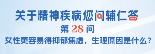 FAQ-028：女性更容易得抑郁焦虑，生理原因是什么？
